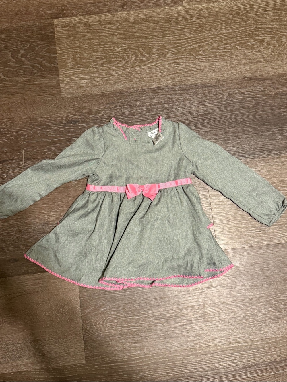 Julian’s Closet Gray & Pink Long Sleeve Dress Size 3T